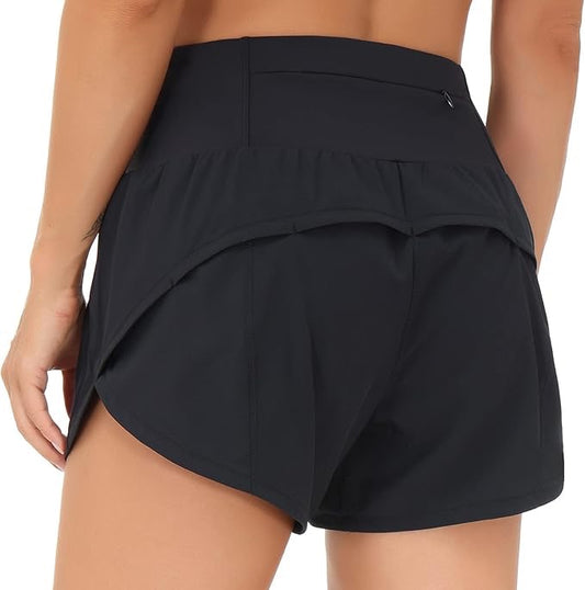 Quick Dry Shorts With Liner - Black Logo (Color Set 1)