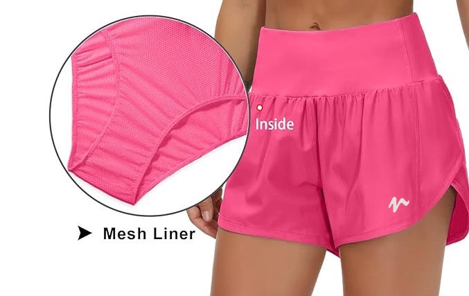 Quick Dry Shorts With Liner - White Logo (Color Set 1)