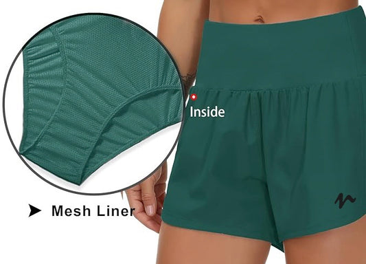 Quick Dry Shorts With Liner - Black Logo (Color Set 2)