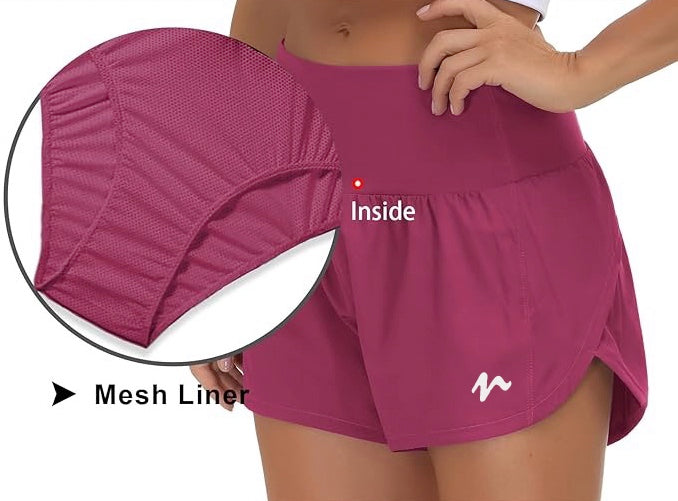 Quick Dry Shorts With Liner - White Logo (Color Set 2)