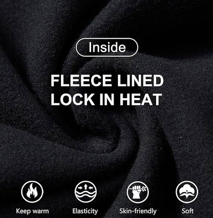 Fleece Lined Tummy Control Workout Leggings With Pockets