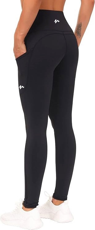 Fleece Lined Tummy Control Workout Leggings With Pockets