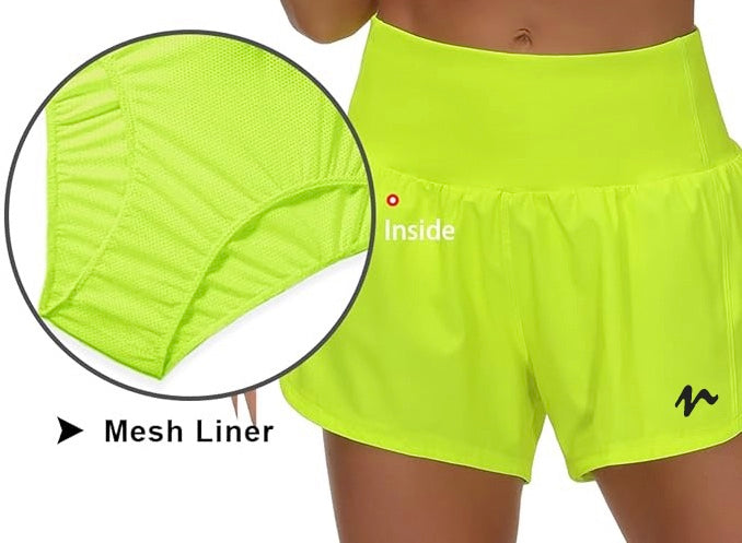 Quick Dry Shorts With Liner - Black Logo (Color Set 2)