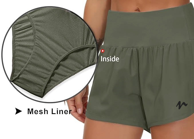Quick Dry Shorts With Liner - Black Logo (Color Set 2)