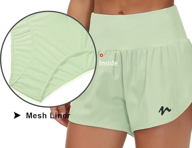 Quick Dry Shorts With Liner - Black Logo (Color Set 2)