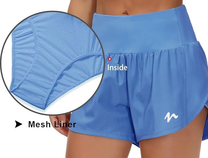 Quick Dry Shorts With Liner - White Logo (Color Set 2)