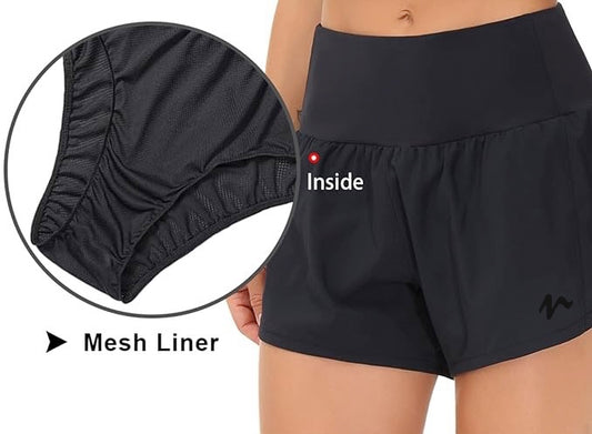 Quick Dry Shorts With Liner - Black Logo (Color Set 1)