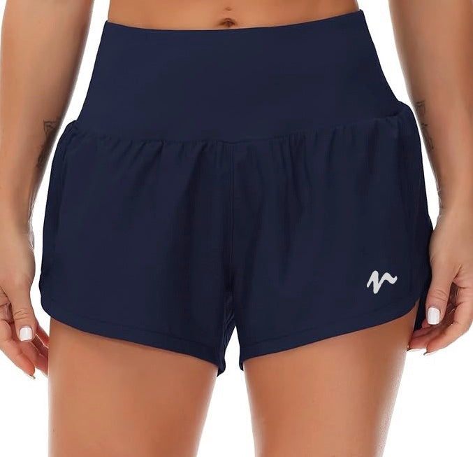Quick Dry Shorts With Liner - White Logo (Color Set 1)