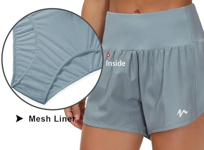 Quick Dry Shorts With Liner - White Logo (Color Set 1)