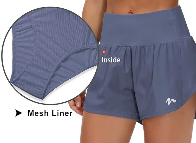 Quick Dry Shorts With Liner - White Logo (Color Set 1)