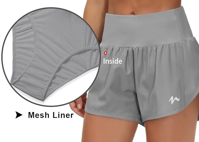 Quick Dry Shorts With Liner - White Logo (Color Set 1)