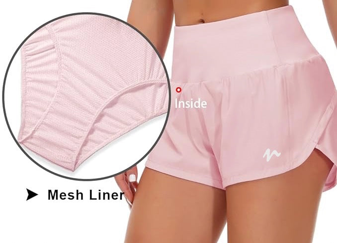 Quick Dry Shorts With Liner - White Logo (Color Set 1)