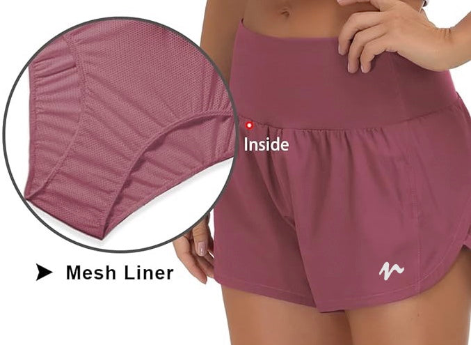 Quick Dry Shorts With Liner - White Logo (Color Set 1)