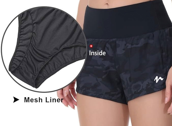 Quick Dry Shorts With Liner - White Logo (Color Set 1)
