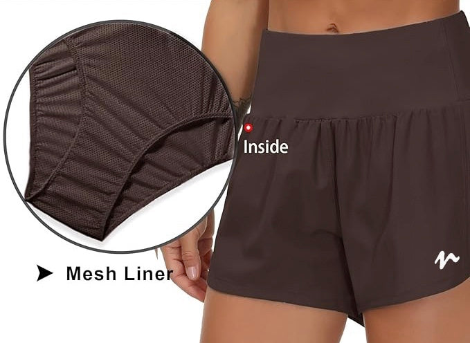 Quick Dry Shorts With Liner - White Logo (Color Set 1)