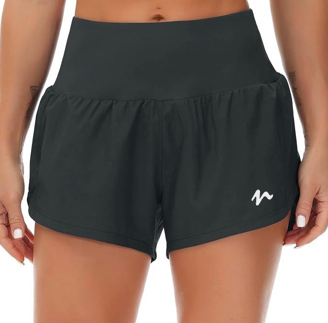 Quick Dry Shorts With Liner - White Logo (Color Set 1)